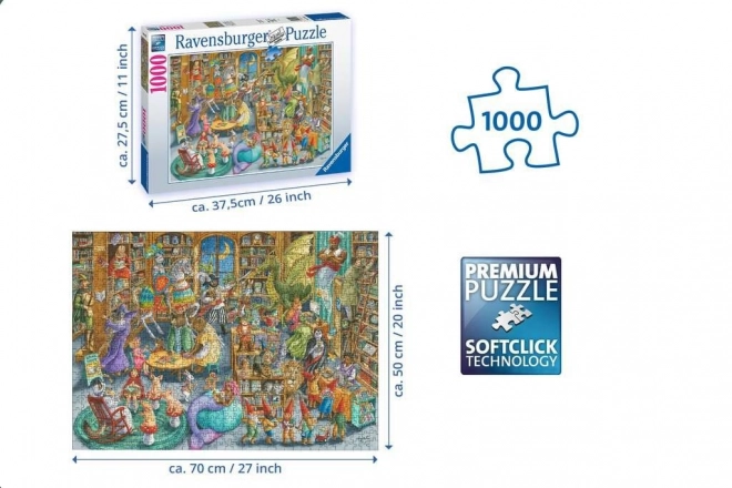 Puzzle 2D 1000 Ravensburger Nord dans la bibliothèque