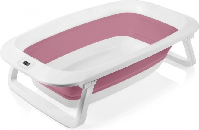 Lionelo Baignoire Pliante avec Thermomètre et Transat Pink Magnolia