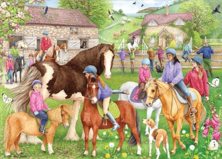 Puzzle Falcon École d’équitation 1000 pièces