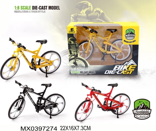 Modèle de vélo de route 1:8 avec direction souple et roues en caoutchouc