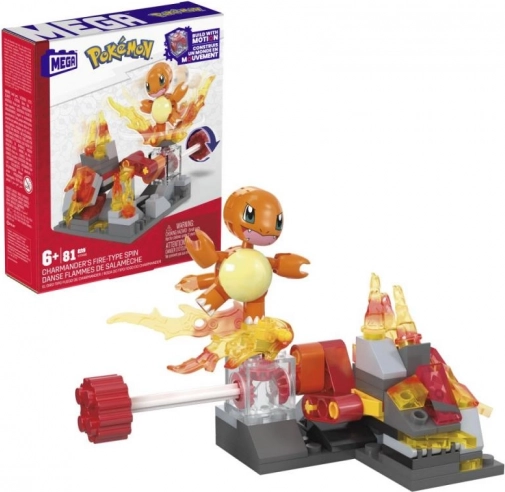 Mega Pokémon Charmander – attaque de feu set de construction