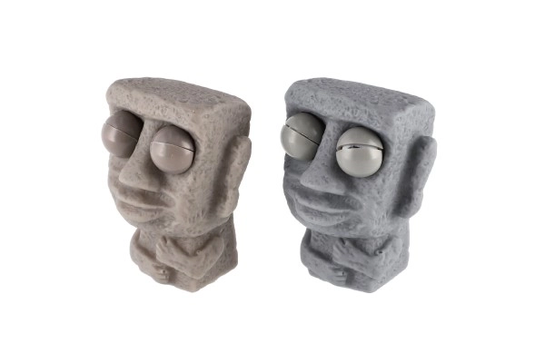 Tête en pierre jouet anti-stress en silicone