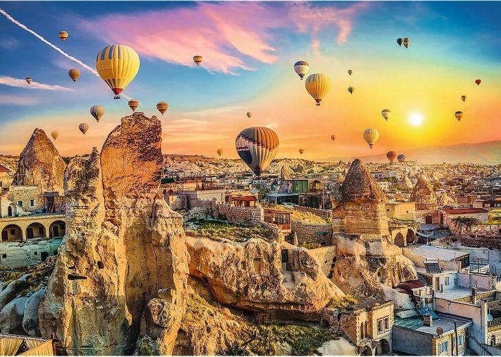 Motif romantique de Cappadoce