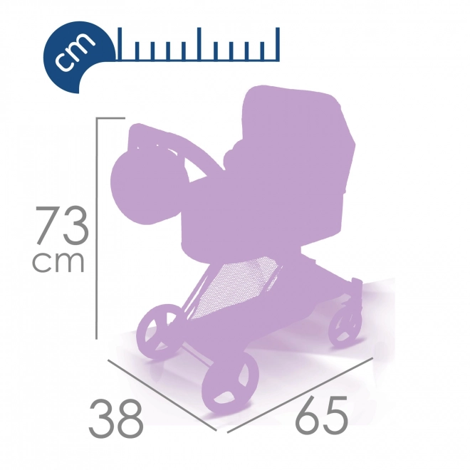 DeCuevas 81776 Poussette pliable pour poupées 3 en 1 avec sac Magic Bubble 2024 - 73 cm