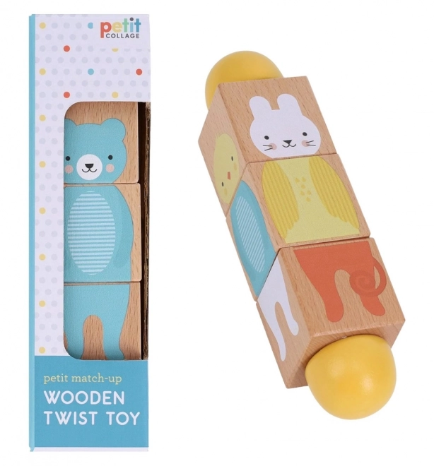 Petit Collage Jouet en Bois Twist Shoda