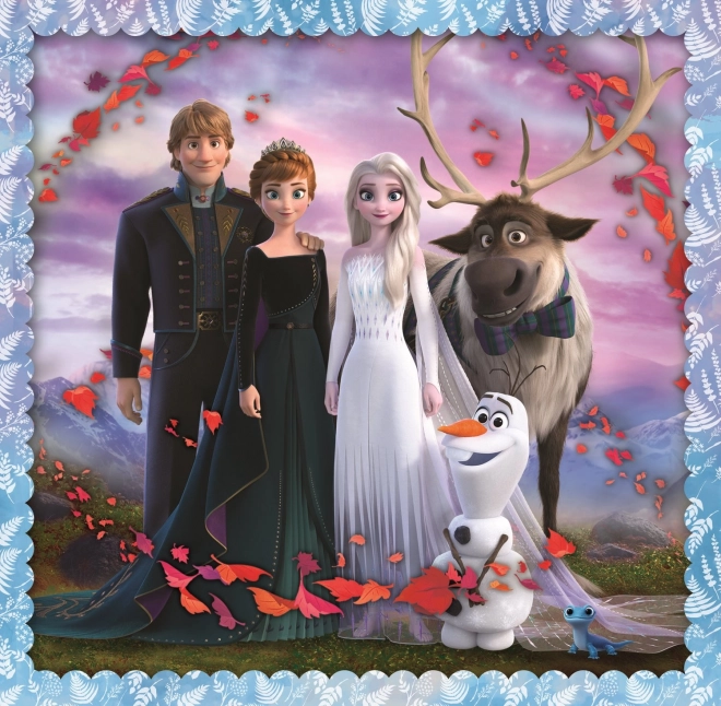 TREFL Puzzle La Reine des neiges 2 : Histoire magique 3 en 1 (20,36,50 pièces)