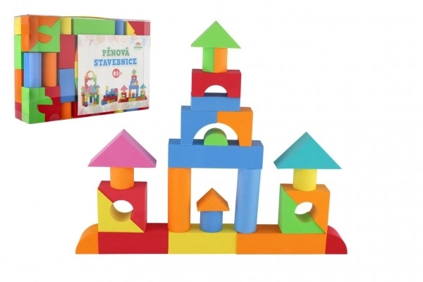 Jeu de construction en mousse colorée pour enfants