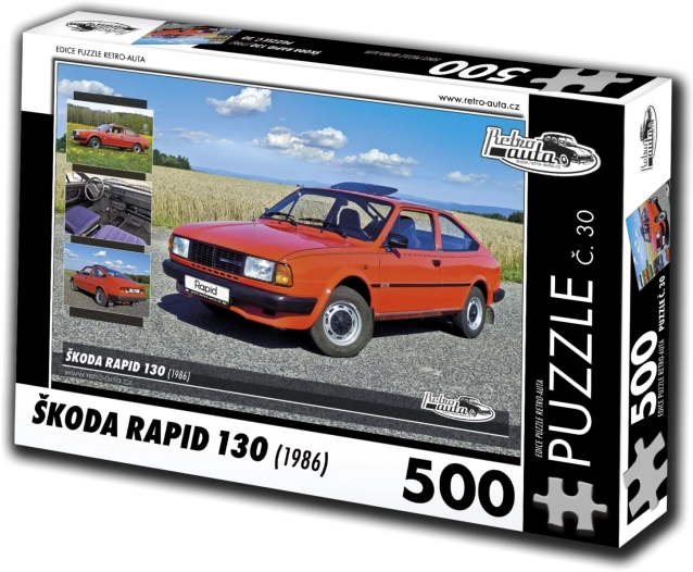 Puzzle RETRO-AUTA Škoda Rapid 130 (1986) – 500 pièces