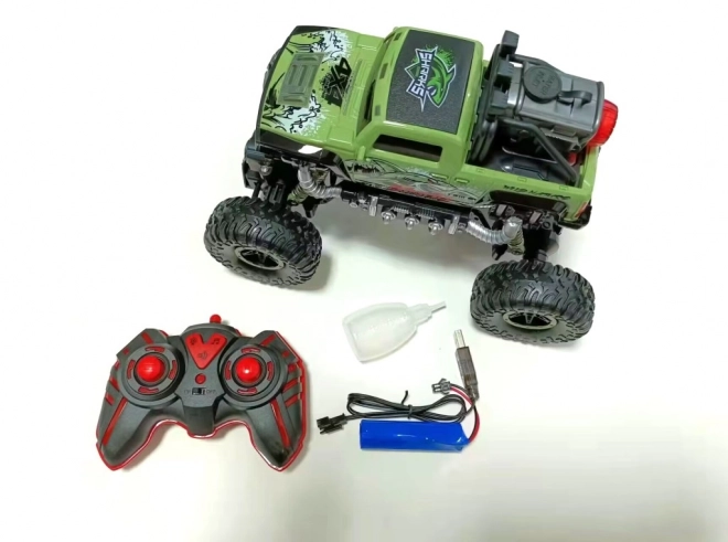Voiture RC Rock Shark verte