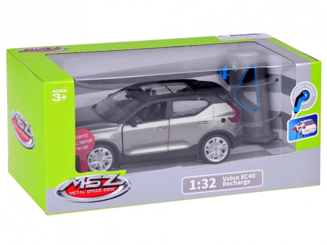 Modèle de voiture métallique crossover électrique Volvo XC40