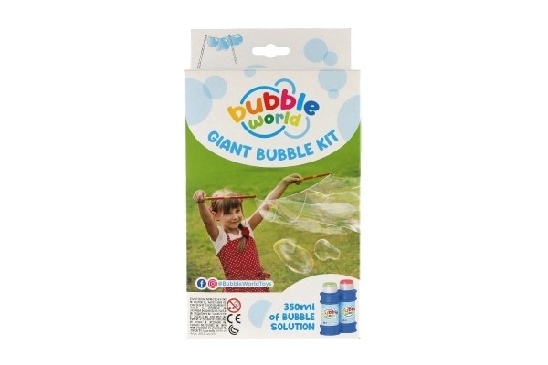 Ensemble Bublifuk - création de bulles professionnelles + recharge 350 ml dans une boîte 15x27x6cm