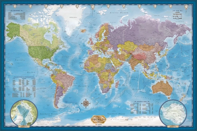 EUROGRAPHICS Puzzle Carte du Monde 5000 pièces