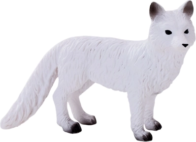 mojo renard polaire – figurine peinte à la main