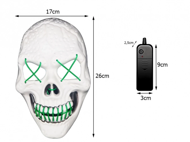 Masque lumineux Halloween