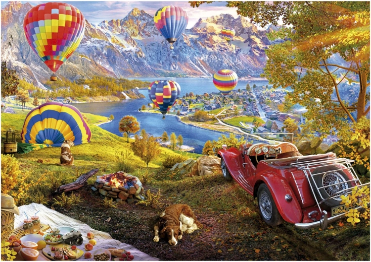 Puzzle EDUCA Vallée des montgolfières 3000 pièces
