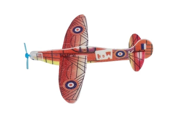 Avion à lancer en mousse 18 cm mix