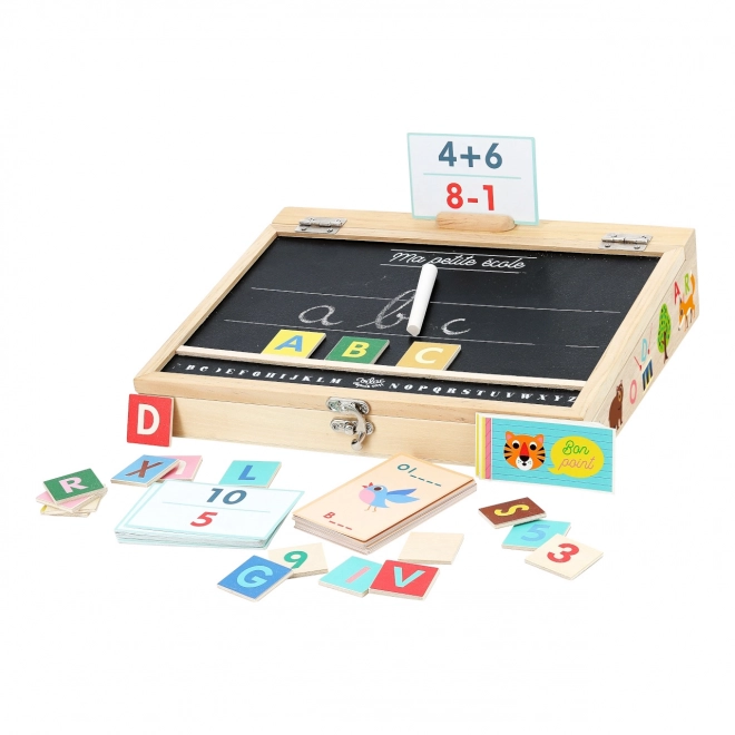Vilac Petite ardoise scolaire avec accessoires