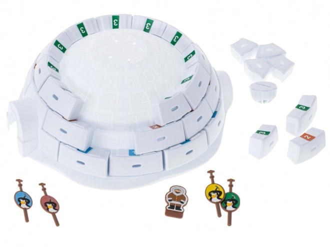Jeu de société construis un igloo avec des pingouins