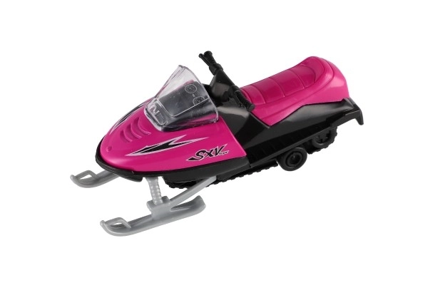 Jouet motoneige métal/plastique 13 cm, à remonter, 6 couleurs