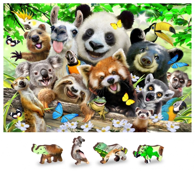 Puzzle en bois paradis des ours