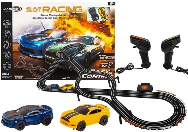 Piste de course 2 voitures Slot Cars 1:64