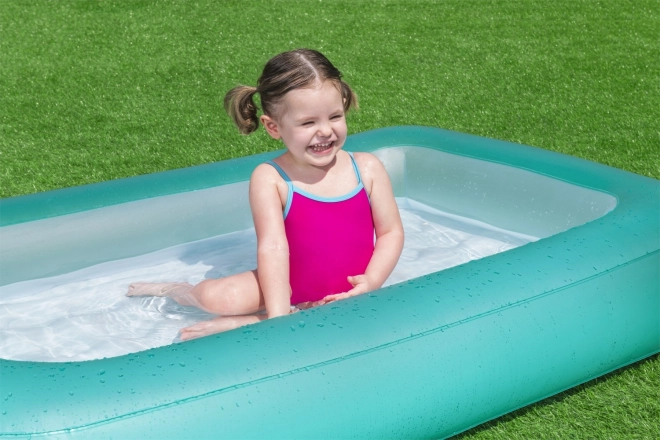 BESTWAY Piscine rectangulaire gonflable pour enfants 2+ 165x104x25cm + fond gonflable