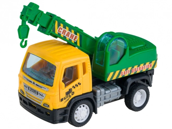 Ensemble de jouets Chantier - Grue, Benne Basculante, Camion Poubelle et Toupie – A