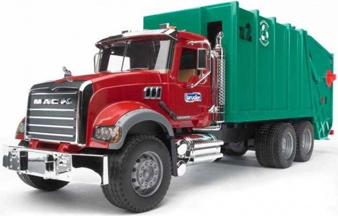 Camion-benne à ordures Bruder MACK Granite vert 1:16