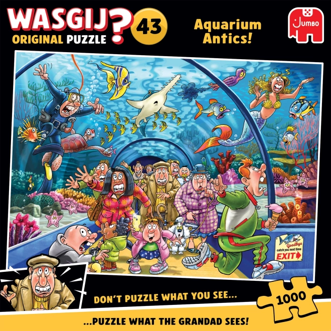 Puzzle Jumbo Wasgij jeux à l'aquarium 1000 pièces
