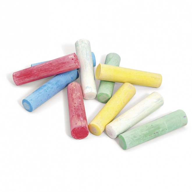 Jeujura Grandes craies colorées 10 pcs