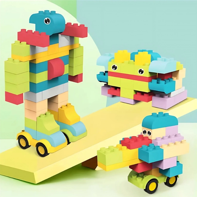 Kit de construction WOOPIE Grandes briques de construction pour enfants 86 pcs