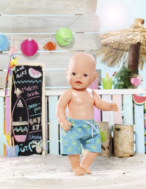 Baby born shorts de plage d'été bleus