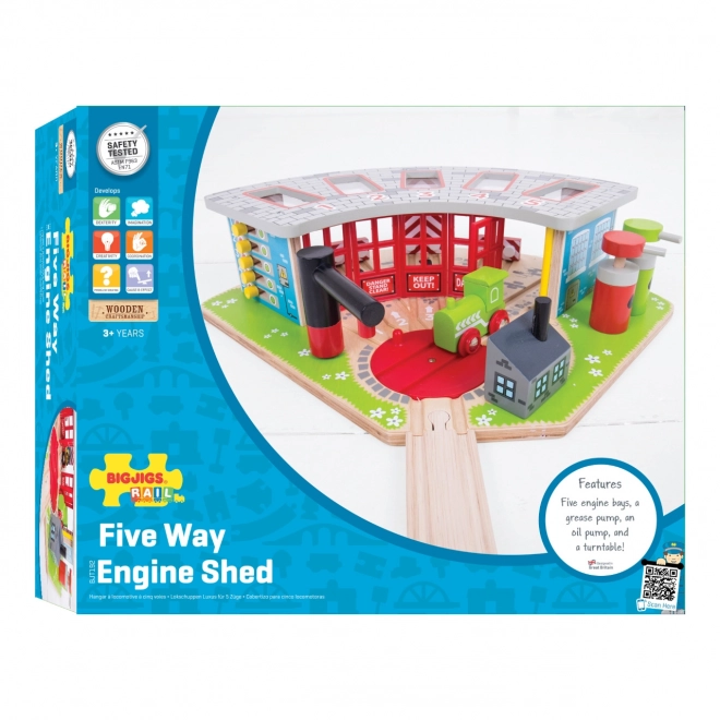 Dépôt exclusif Bigjigs Rail pour 5 trains