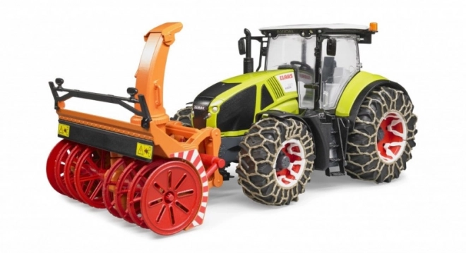 Bruder Tracteur Class Axion 950 avec fraise à neige
