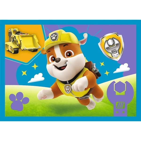 Puzzle 4 en 1 Chiens en course Pat' Patrouille