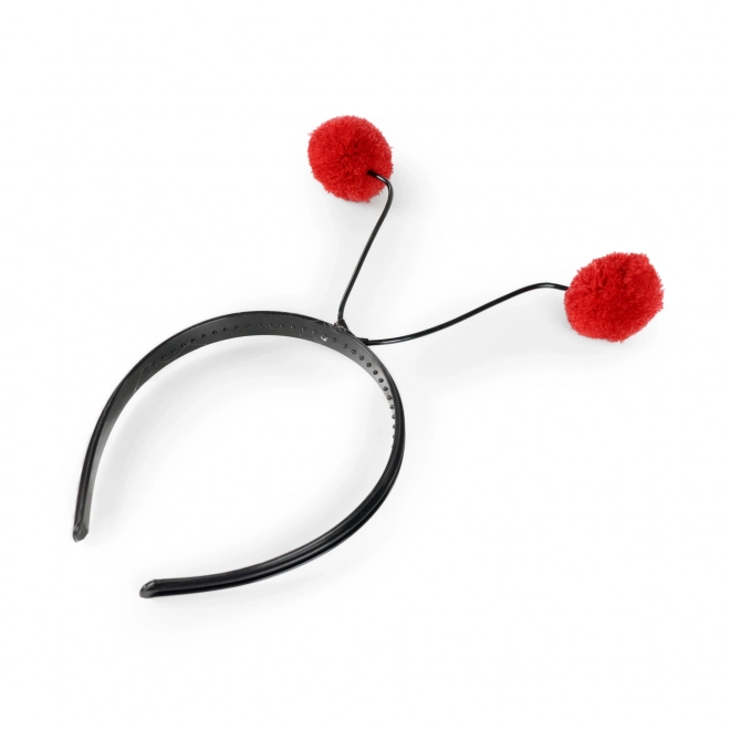 Serre-tête coccinelle avec antennes pour enfants