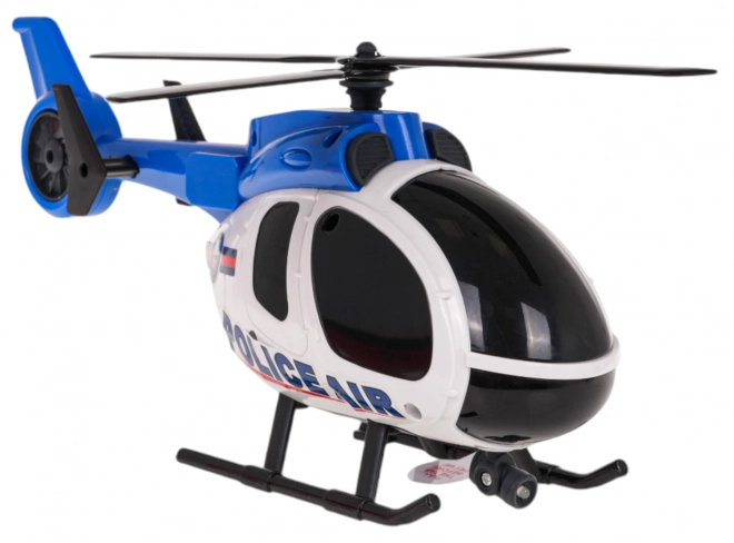 Ensemble hélicoptère + voiture de police