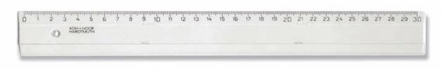 KOH-I-NOOR Règle 30cm transparente