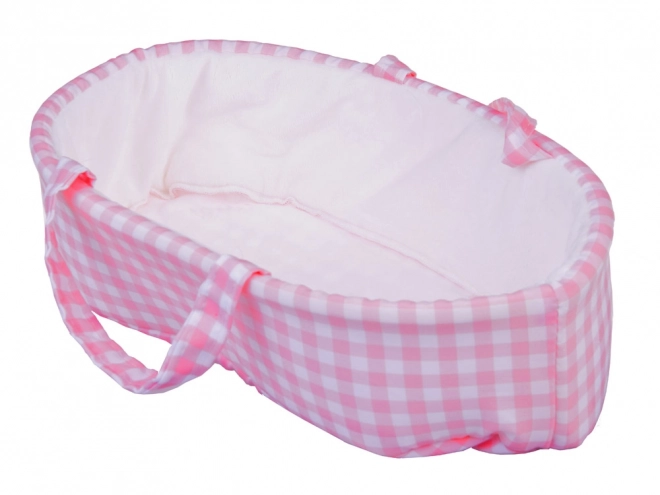 Poupée en tissu bébé nouveau-né avec bonnet rose