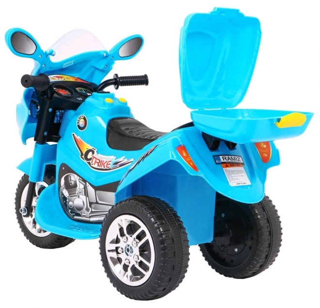 Tricycle BJX-088 moto électrique + sons + lumières – Bleu