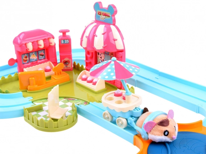 Piste de hamster interactive - Accessoires pour salon de crème glacée ZA3989
