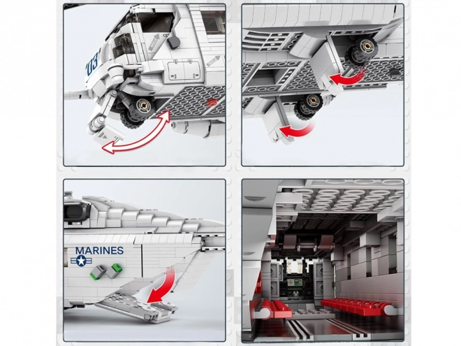 Kit de construction technique hélicoptère CH53