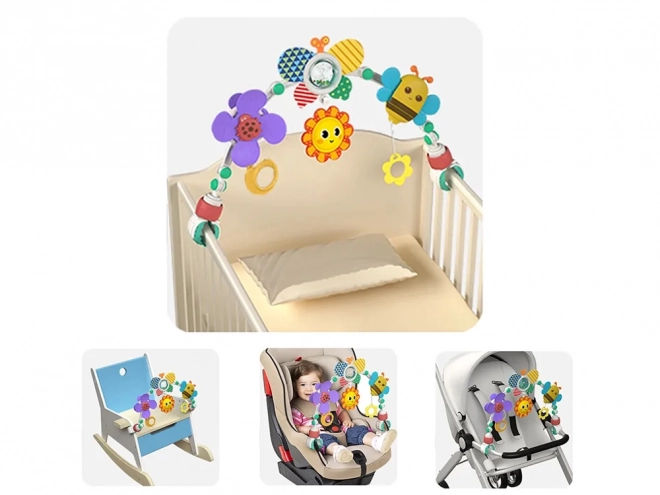 Arc coloré pour poussette et siège Jouets Joyeux