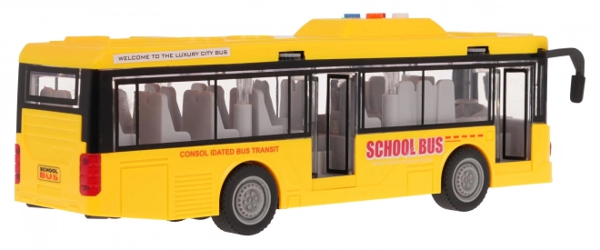 Autobus jaune avec fonction lumineuse et sonore