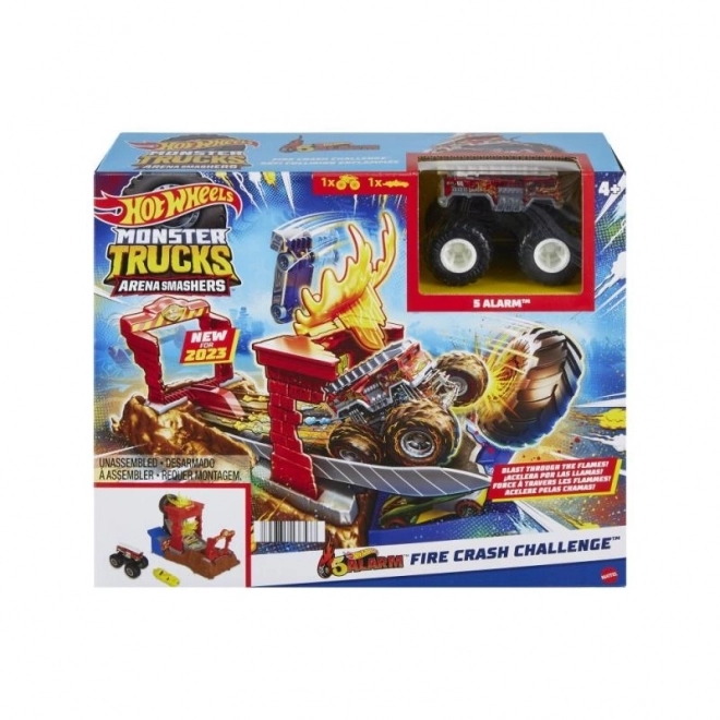 Hot Wheels Monster trucks aréna - défi de course set de jeu HNB87 – HW Tiger Shark