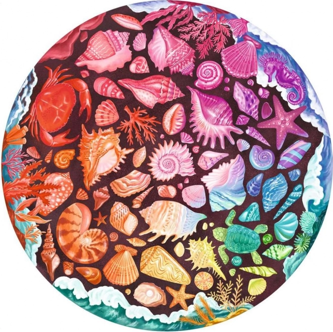 Puzzle palette de couleurs coquillage 500 pièces