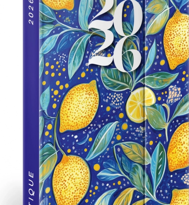 Agenda hebdomadaire magnétique Citrons 2026