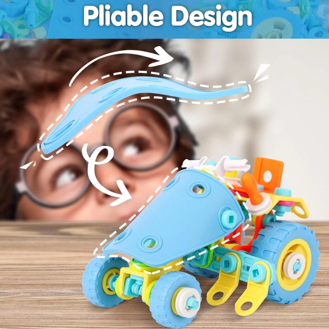 Kit de construction de véhicules pour enfants 6 en 1