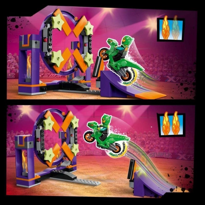 Défi cascade avec rampe et cerceau LEGO City Stuntz