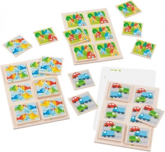 Jeu modulable avec trois plateaux de fond